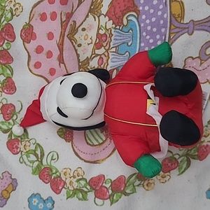 Vintage Peanutx Christmas Snoopy Santa Plush